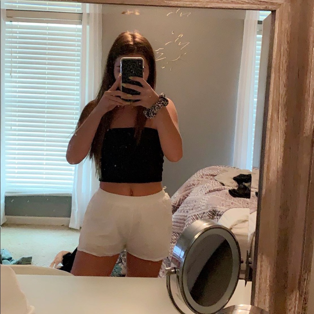 White shorts! Super cute! Flowy!